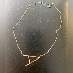 Anthropologie Alphabet necklace “A”